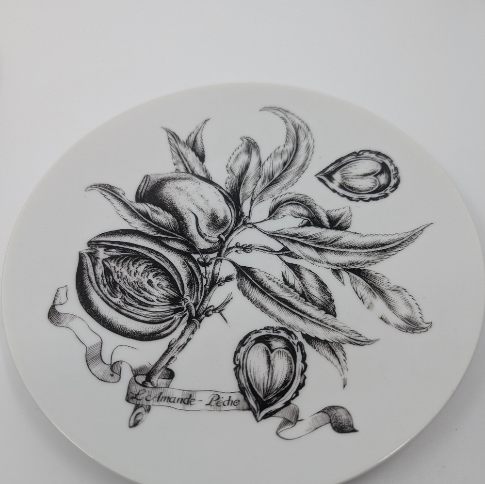Lot of 6 vintage Bareuther waldsassen Bavaria porcelain plates 7 3/4" - Picture 6 of 11